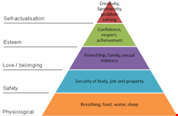 Fig. 1: Illustrative view of Maslow’s hierarchy of need