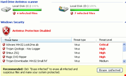Screenshot of a rogue anti-virus site - Courtesy of Websense