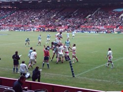 The England rugby squad share data and match videos on PDAs