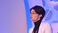 Chloe Smith, Minister for Political and Constitutional Reform, delivering the opening keynote at this year's Infosecurity Europe