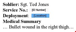 Figure 1: Redacted view of a medical document