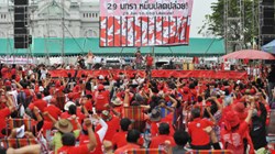 Protest against lese majeste laws and legal restraints on freedom of speech on Jan 29, 2013 in Bangkok, Thailand.