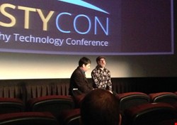 Joseph Menn interviews security expert Bruce Schneier in front of last week’s TrustyCon audience in San Francisco