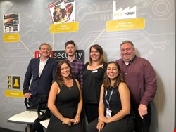 The Infosecurity Magazine Team, from left to right: James Ingram, Michael Hill, Becca Harper, Dan Raywood, Eleanor Dallaway, Karina Gomez