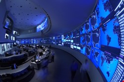 The view from inside AT&T's Global Network Operations Center (Image provided by AT&T)