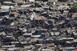 Damage to a Port-au-Prince neighborhood caused by Tuesday’s earthquake. (UN Photo/Logan Abassi, United Nations Development Programme)