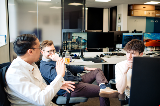 Members of the SE Labs team at the lab in Wimbledon. Credit: SE Labs