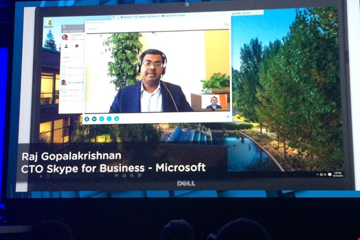 Live demo showing VMware & Microsoft Skype for Business collaboration in action