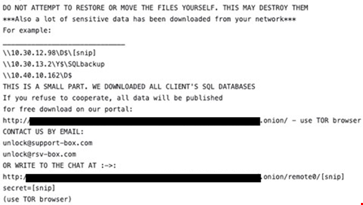 An example of a Clop ransom note. Source: Zscaler ThreatLabz