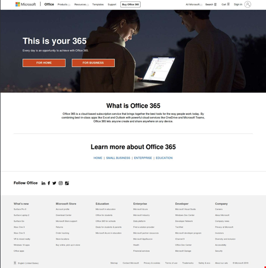 Fake Office 365 Site