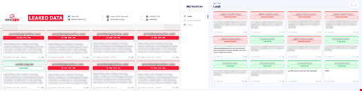 LockBit's data leak site on the left, INC's on the right. Source: Cybereason