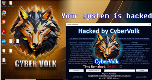 CyberVolk wallpaper with countdown timer. Source: SentinelLabs