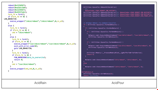 AcidRain and AcidPour have a similar restart mechanism.  Source: SentinelOne