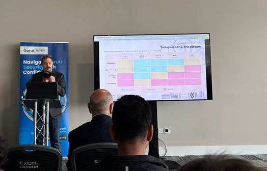 Ariel Fogel, co-author of the State of Agentic AI Security and Governance paper, at Infosecurity Europe's GenAI Security Summit, on June 4. Credit: Infosecurity Magazine