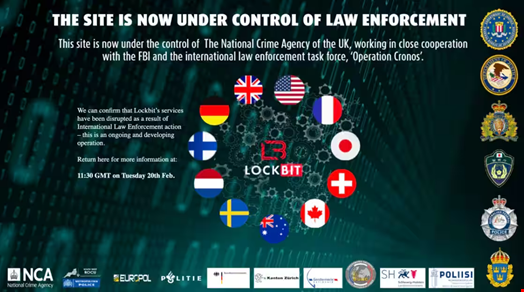 LockBit takedown announcement page. Source: UK’s National Crime Agency